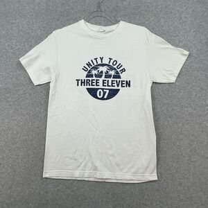 311 Unity Tour 2007 Men's White T-Shirt Size small S Music Concert Band Tee
